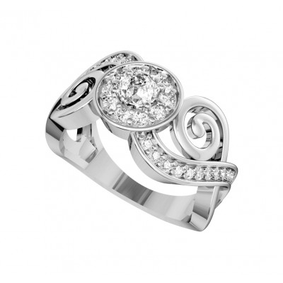 Charming diamond engagement ring